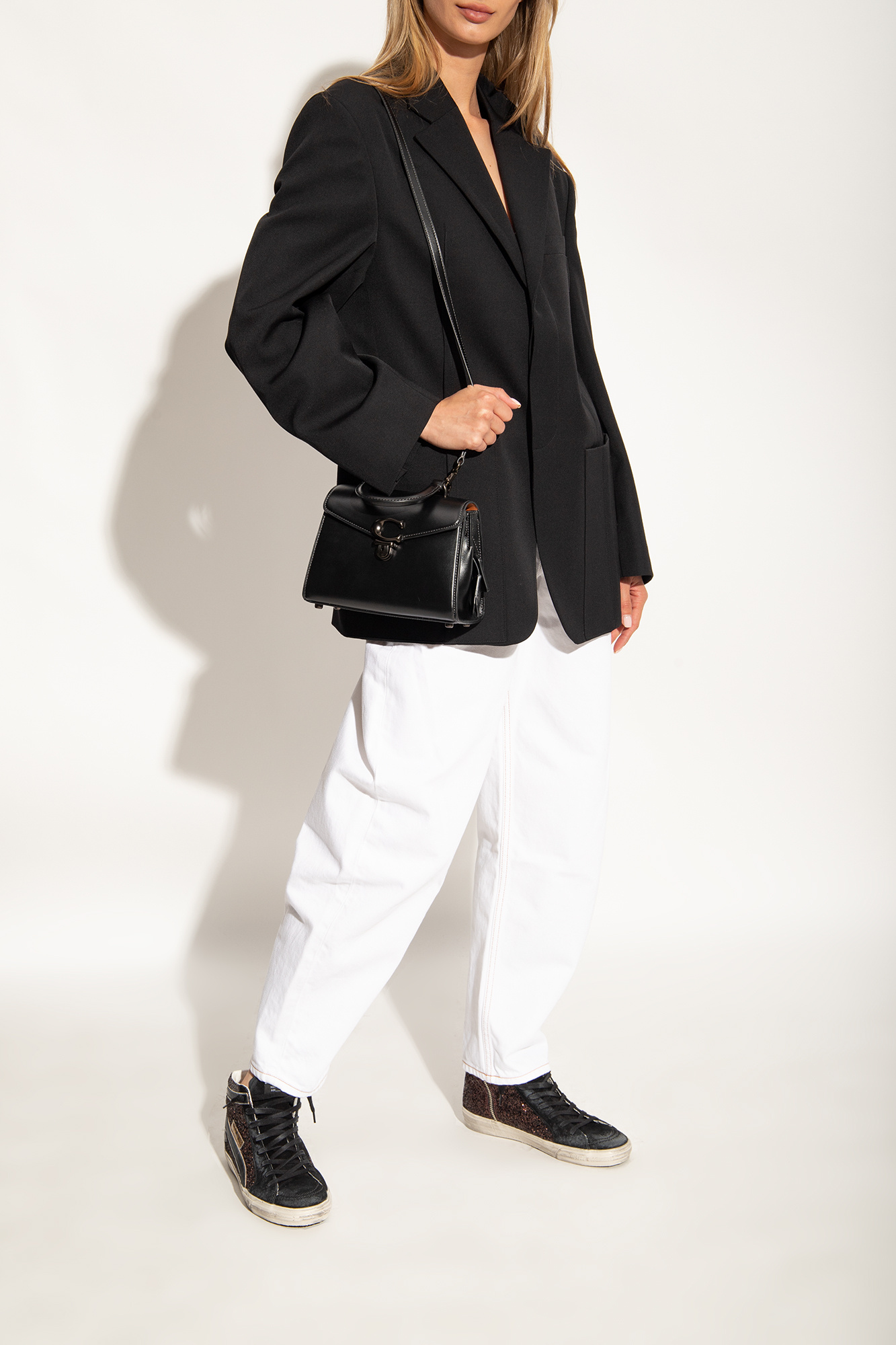スニーカー Golden  Slide Classic Sneakers Amazon.com | Golden Goose Slide Classic Leather Upper Studs